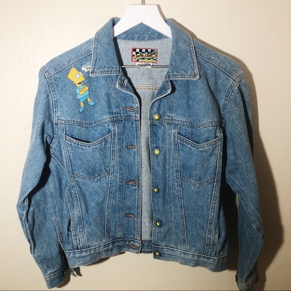 bart simpson denim jacket